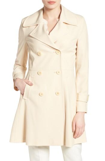 Women's Trina Turk Rosemarie Skirted Trench Coat - Beige