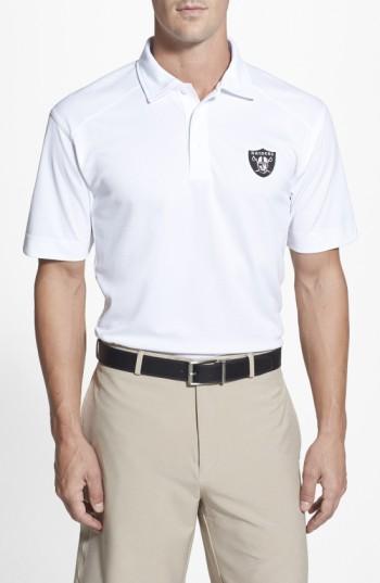 Men's Cutter & Buck Oakland Raiders - Genre Drytec Moisture Wicking Polo