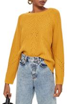 Women's Topshop Rib & Pointelle Stitch Sweater