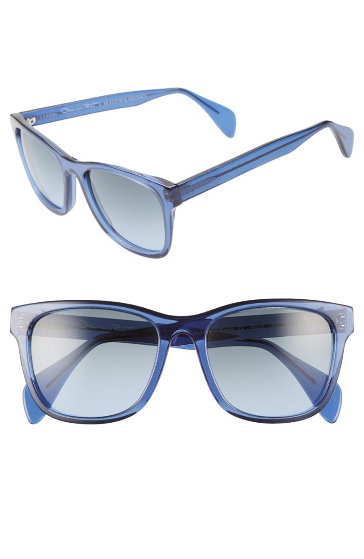 Women's Odlr X Morgenthal Frederics Jo 55mm Cat Eye Sunglasses - Navy