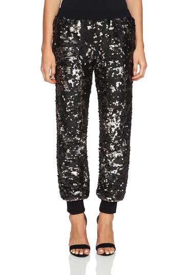 Women's 1.state Sequin Jogger Pants, Size - Pink