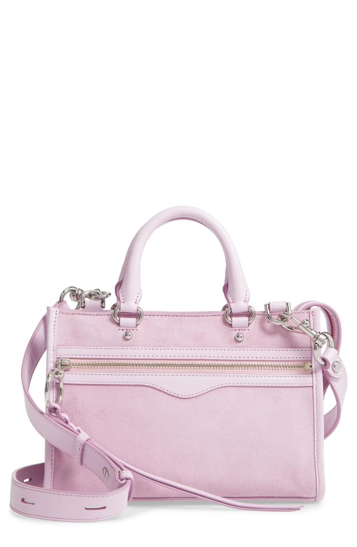 Rebecca Minkoff Micro Bedford Suede Satchel - Blue