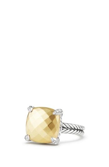 Women's David Yurman Chatelaine Ring With 18k Gold And Diamonds