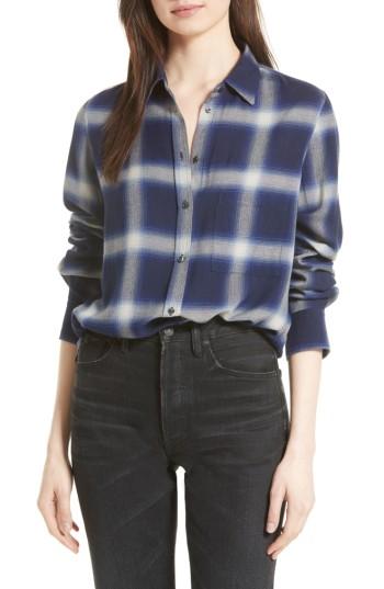 Women's Vince Plaid Utility Shirt