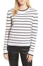 Women's Nordstrom Signature Stripe Cashmere Sweater - Ivory