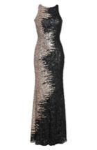 Women's Mac Duggal Cowl Back Sequin Gown - Black
