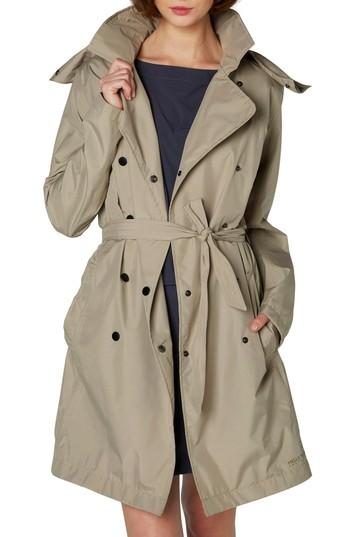 Women's Helly Hansen Wellington Waterproof Trench Coat - Grey