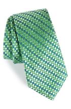 Men's Nordstrom Men's Shop Carter Dot Silk Tie, Size - Green