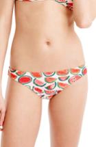 Women's J.crew Watermelon Lowrider Bikini Bottoms - Red