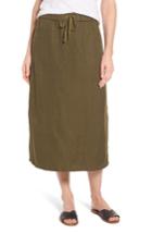 Women's Eileen Fisher Tencel & Linen Straight Skirt - Green