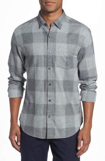 Men's Bonobos Slim Fit Check Brushed Twill Sport Shirt