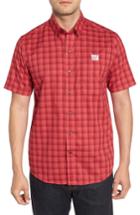 Men's Cutter & Buck New York Giants - Fremont Regular Fit Check Sport Shirt - Red