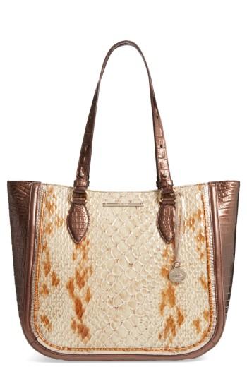 Brahmin Honey Carlisle - Medium Lena Leather Tote -