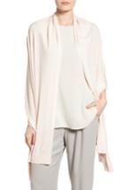 Women's Eileen Fisher Merino Wool Shawl, Size - Coral
