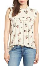 Women's Everleigh Ruffled Floral Top - Ivory