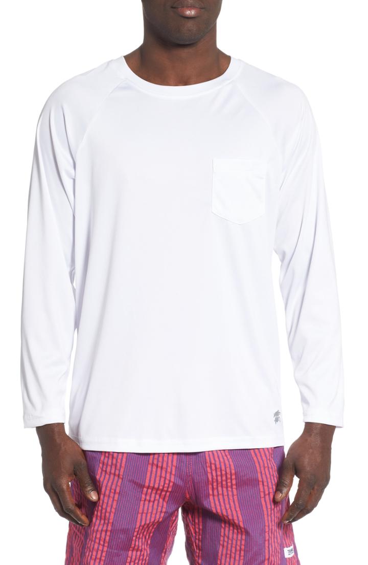 Men's Trunks Surf & Swim Co. Long Sleeve Swim Tee - White