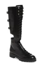Women's Valentino Garavani Soul Rockstud Knee High Cutout Boot Us / 36eu - Black