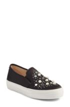 Women's Steve Madden Glade Embellished Slip-on Sneaker .5 M - Black