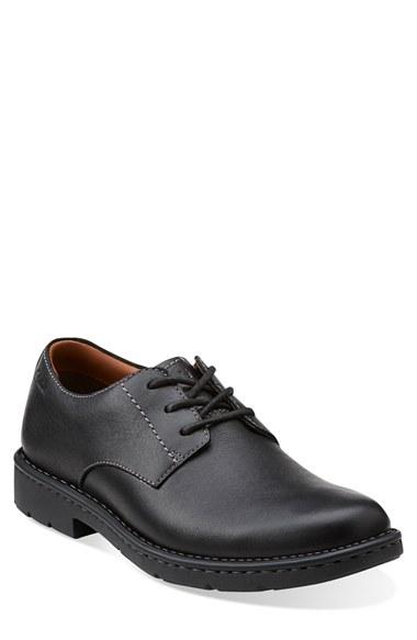 Men's Clarks 'stratton - Way' Plain Toe Derby M - Black