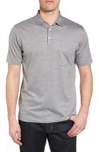 Men's Peter Millar Collection Discovery Silk & Cotton Polo - Grey