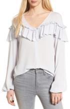 Women's Leith Cascade Ruffle Balloon Sleeve Top - Blue