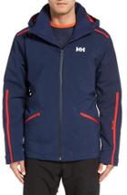 Men's Helly Hansen 'vista' Insulated Water Repellent Ski Parka - Blue