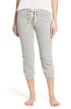 Women's David Lerner Distressed Crop Lounge Pants