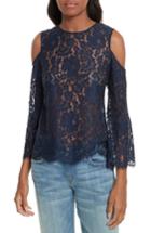Women's Joie Abay Cold Shoulder Lace Top - Blue