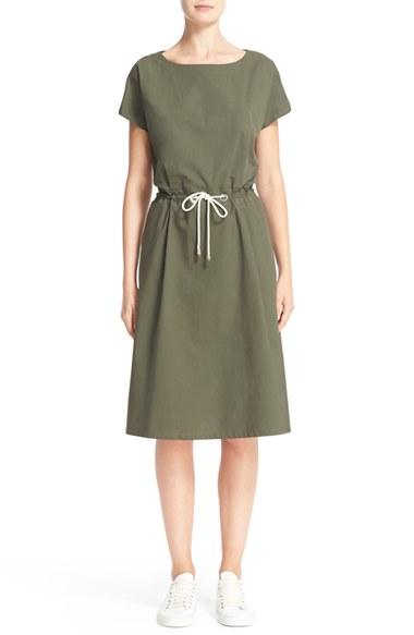 Women's Fabiana Filippi Drawstring Waist Stretch Poplin Dress