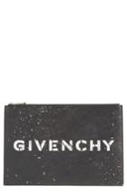 Givenchy Iconic Faux Leather Pouch - Black