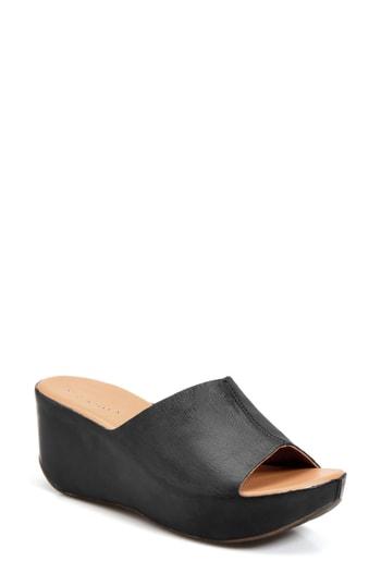 Women's Kork-ease Greer Wedge Slide Sandal M - Black
