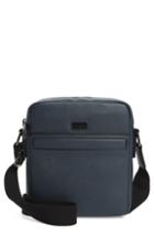 Men's Ted Baker London Gomera Faux Leather Mini Flight Bag - Blue