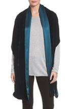 Women's Eileen Fisher Velvet Wrap, Size - Blue