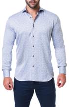 Men's Maceoo Einstein Architecture Trim Fit Sport Shirt (m) - Grey