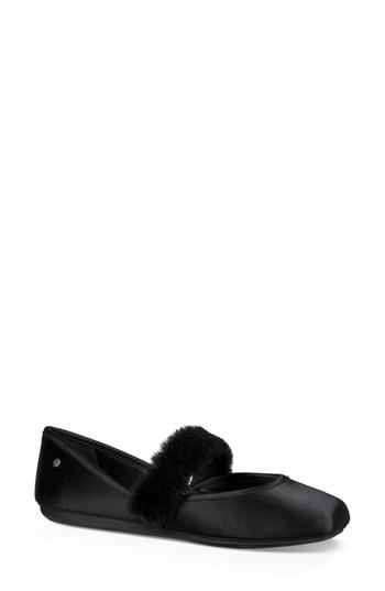 Women's Ugg Lena Fluff Flat M - Black