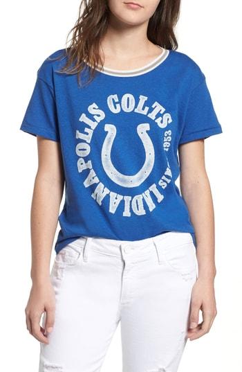 Women's Junk Food Nfl Colts Kick Off Tee - Blue