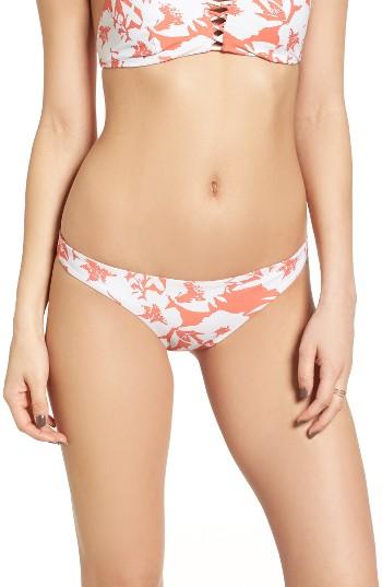 Women's O'neill X Natalie Off Duty Carmina Reversible Bikini Bottoms - Coral