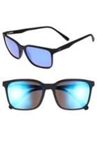 Men's Maui Jim Wild Coast 56mm Polarized Sunglasses - Matte Black/ Blue Hawaii