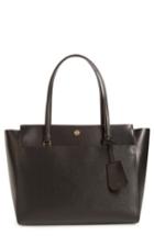 Tory Burch Parker Leather Tote - Black