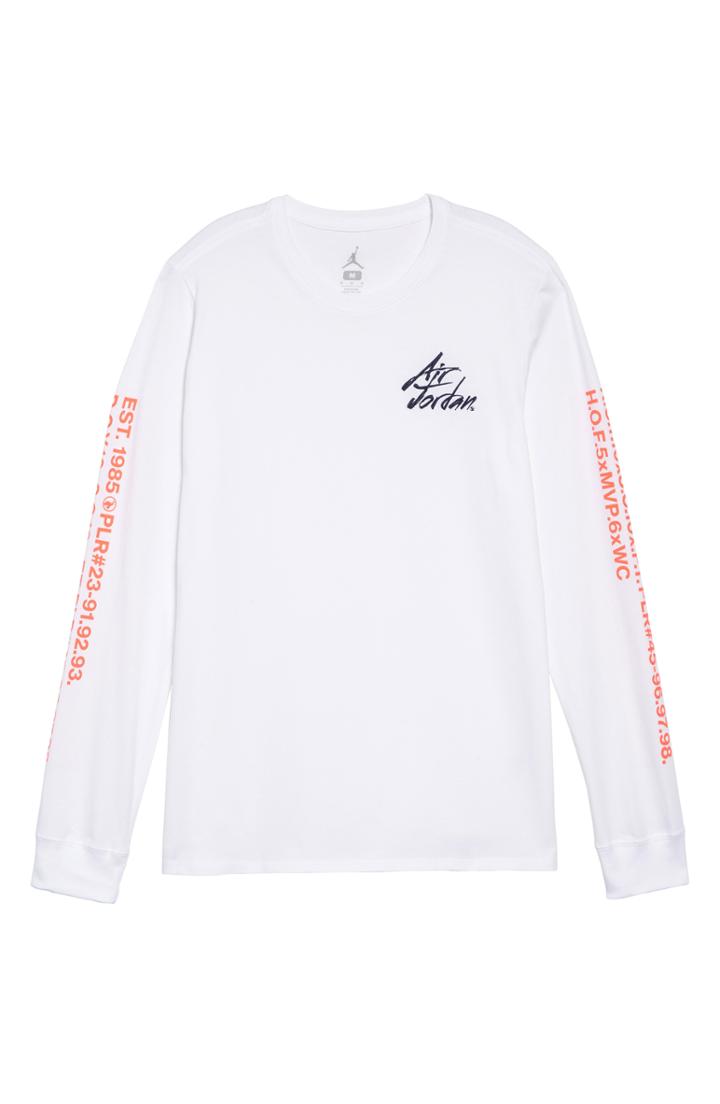 Men's Nike Jordan Jsw Greatest Graphic T-shirt R - White