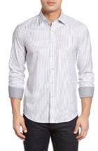 Men's Bugatchi Shaped Fit Sport Shirt - White