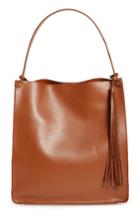 Sole Society Karlie Faux Leather Bucket Bag - Brown
