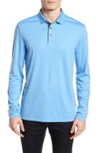 Men's Boss Denim Trim Polo - Blue