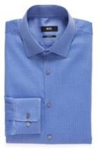 Men's Boss Sharp Fit Solid Dress Shirt .5 - R - Blue