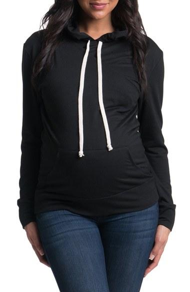 Women's Bun Maternity 'cozy' Maternity/nursing Hoodie