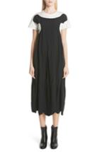 Women's Comme Des Garcons Colorblock Midi Dress - Black