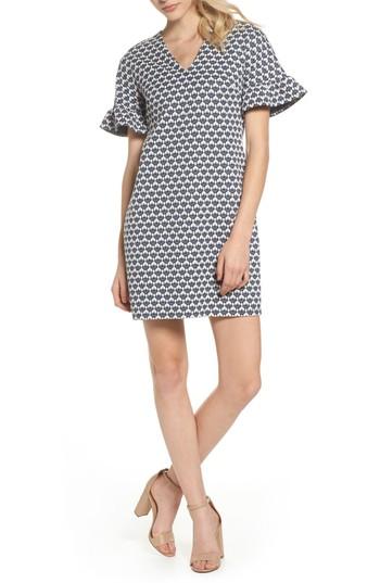 Women's Maggy London Jacquard Shift Dress - Blue