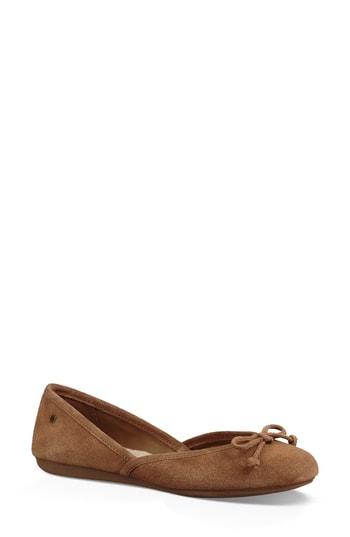 Women's Ugg Lena Flat M - Brown