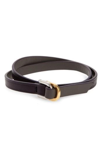 Men's Want Les Essentiels Arlanda Leather Double Wrap Bracelet