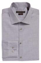 Men's John Varvatos Star Usa Slim Fit Stretch Check Dress Shirt .5l - Blue